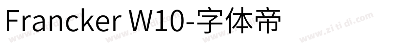 Francker W10字体转换